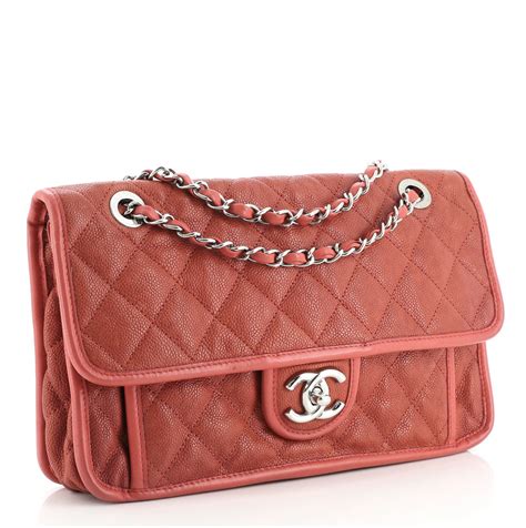 french riviera chanel bag|CHANEL Caviar Quilted Medium French Riviera Flap Red.